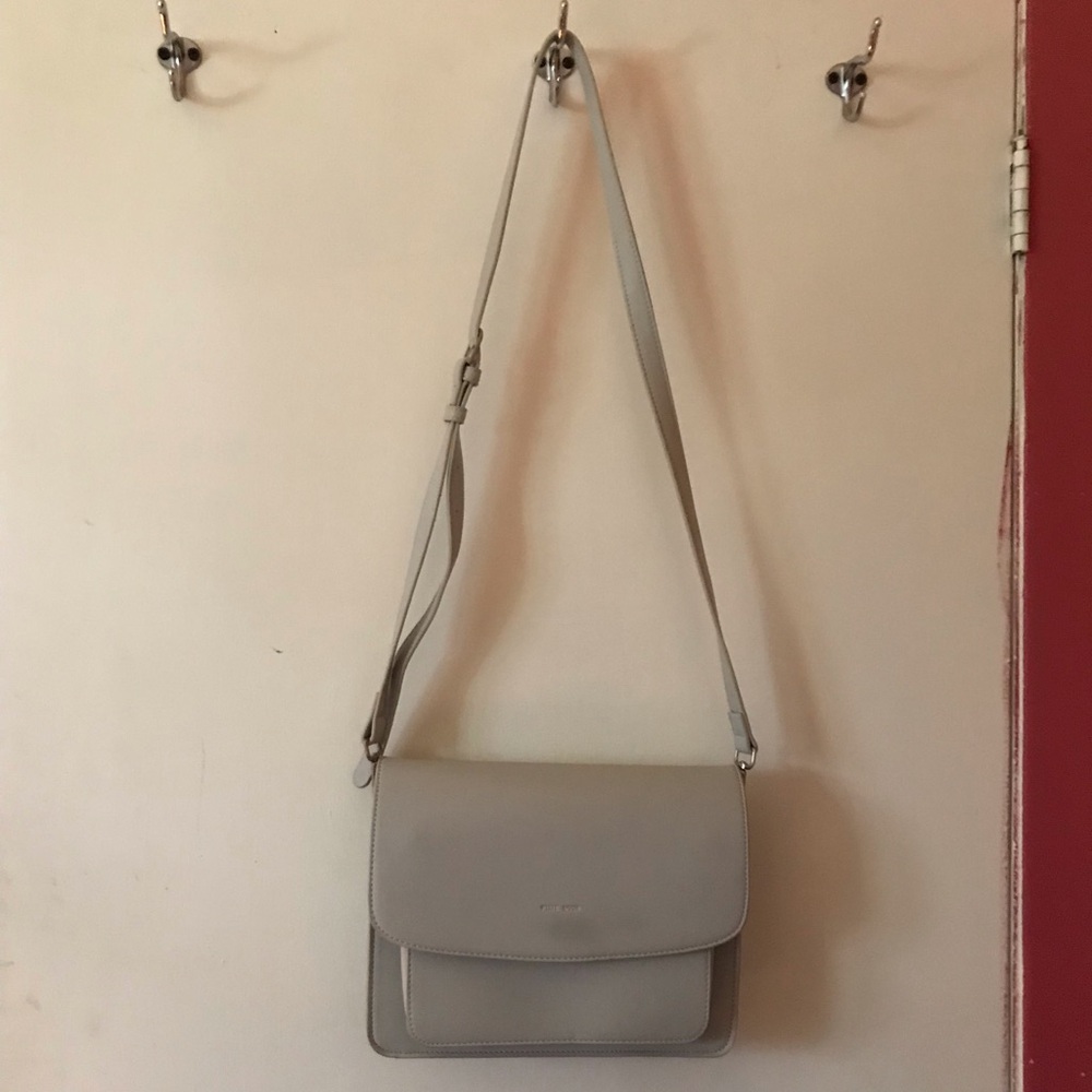 Elegant Gray Women's Shoulder Bag